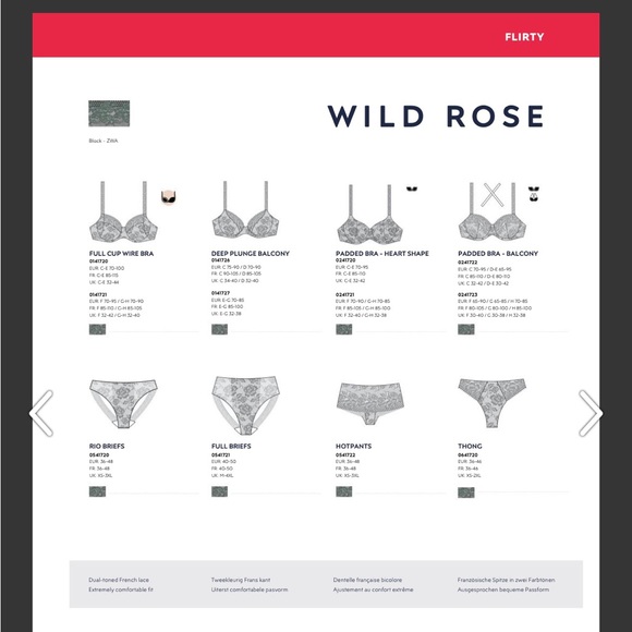 Prima Donna Twist Deep Plunge Balcony Bra- Wild Rose - Picture 10 of 12
